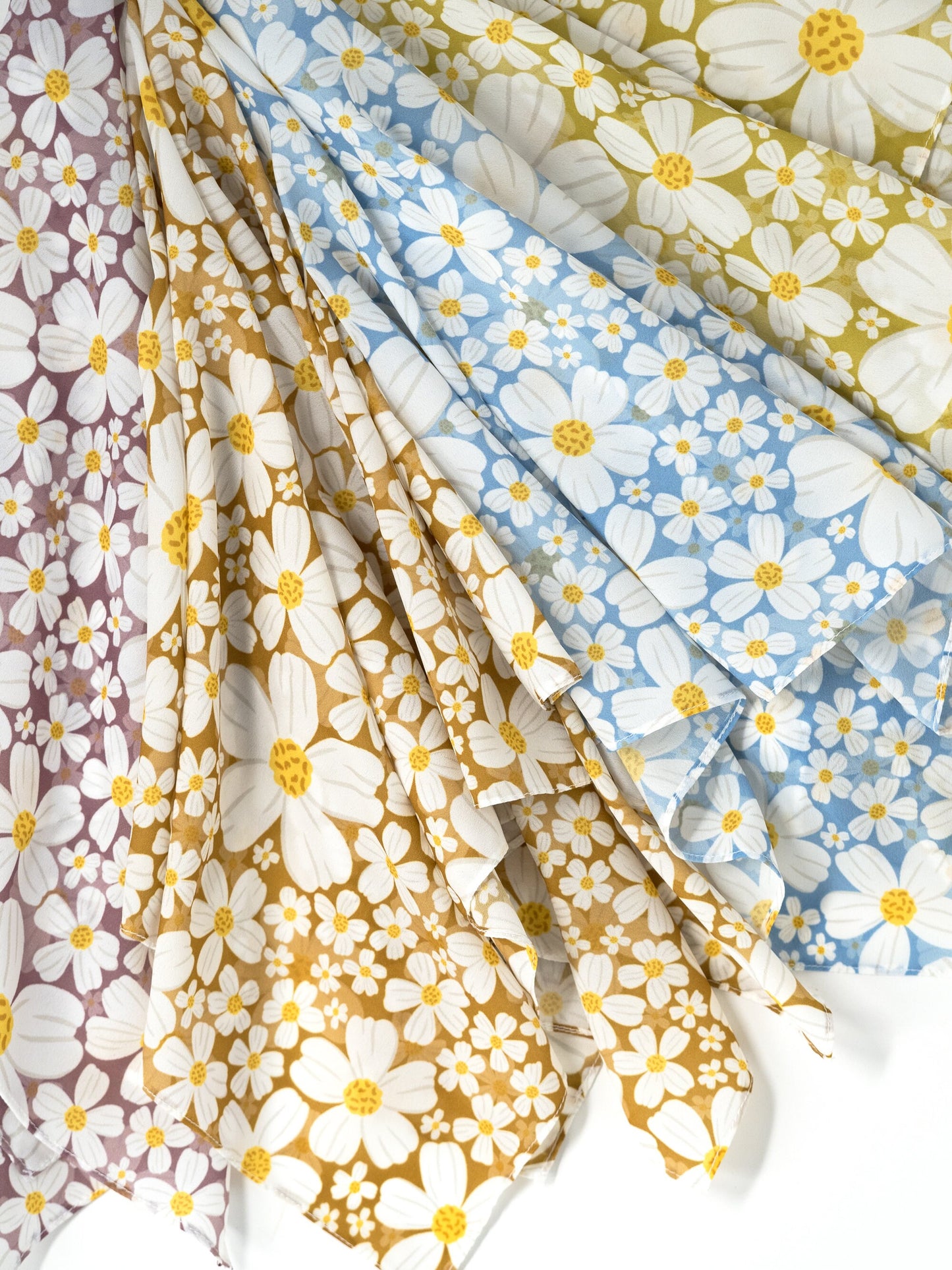 Margarita (Bidens alba) Scarf / Neck Scarf / Bandana