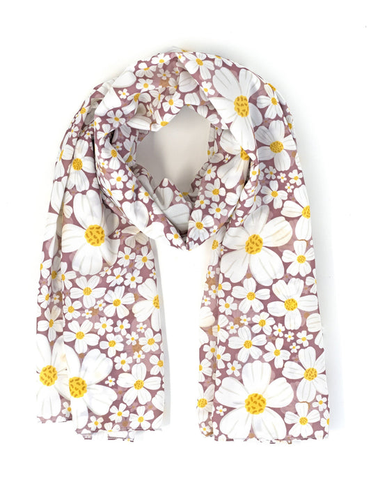 Margarita (Bidens alba) Scarf / Neck Scarf / Bandana